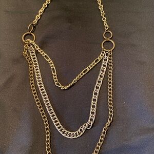 Triple metal becklace